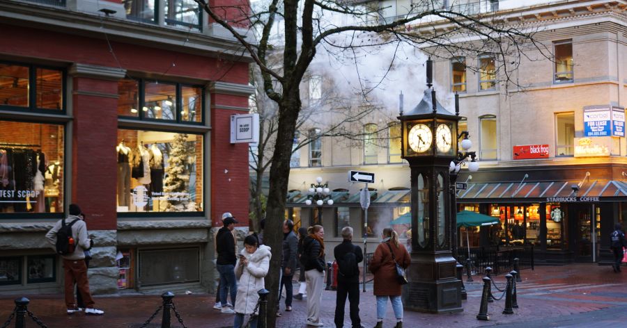 【溫哥華煤氣鎮】Gastown景點、世界最老蒸氣鐘、美食、危險區域