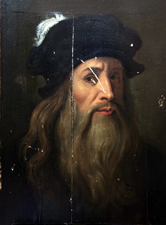 30.Leonardo da Vinci Selfportrait